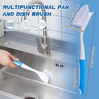 Hsei 20 Pcs Blue Kitchen Scrub Dish Brush Bulk - Image 2