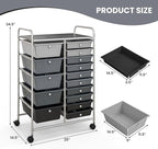 GOFLAME 15-Drawer Rolling Storage Cart, Utility Cart - Image 3