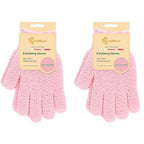 Evridwear Exfoliating Gloves for Shower, 100% Nylon Thick Soft Medium Heavy by Evridwear