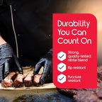 Inspire Black Nitrile Gloves | THE ORIGINAL Quality Black Gloves Disposable - Image 3