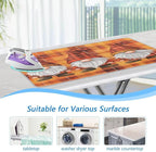 Orange Plaid Thanksgiving Gnomes Ironing Mat Thickened Ironing Blanket Travel - Image 5