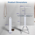 GCCSJ 4-Legged 2 Tier Folding Portable Octopus Style Clothes Drying Rack - Image 7
