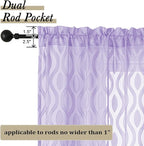 Aiyufeng Sheer Curtains 45 Inch Length 2 Panels, Farmhouse Soft Airy - Image 4