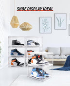 KDOR Shoe Box for sneakers，Closet, hat Clear Plastic Stackable 10 Pack Sneaker - Image 6