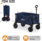 PORTAL Heavy-Duty Folding Wagon Cart, Large Collapsible Utility Wagon - Image 8