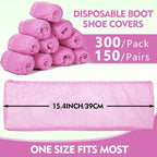 Zhanmai 300 Pack Disposable Shoe Covers Non Slip Disposable Large Foot Booties - Image 2