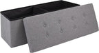 GLAXYFUR 43 Inches Folding Storage Ottoman Bench, Storage Chest, Footrest by GLAXYFUR