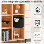 Woven Cotton Rope Storage Basket - Image 5