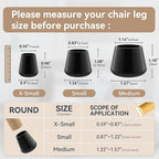 24PCS Upgraded Silicone Chair Leg Floor Protectors - Image 3