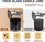Thick Candle Jars for Making Candles 12 Pcs, 14 OZ Empty Jars - Image 3