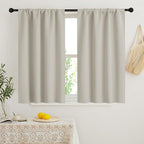 RYB HOME Blackout Curtains for Bedroom, Small Window Shades Thermal Insulating by RYBHOME