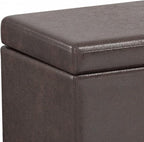 SIMPLIHOME Avalon 54 inch Wide Contemporary Rectangle Extra Large Storage - Image 6