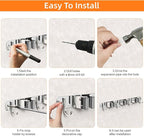 Broom and Mop Organizer Wall Hanging, Upgraded Mop and Broom Holder Wall Mount - Image 4