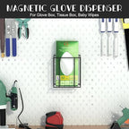 Magnetic Glove Box Holder Wall Mount, Disposable Glove Dispenser, Rubber Latex - Image 3