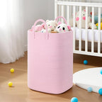 Laundry Basket, Woven Cotton Rope Laundry Hamper, 100L Versatile Storage - Image 6