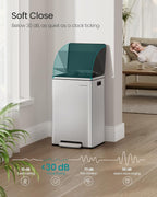 SONGMICS Trash Can, 13-Gallon Gabbage Can, - Image 3