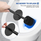 Toilet Brush and Holder, 2 Pack Toilet Brush Stainless Steel, Toilet Bowl Brush - Image 4