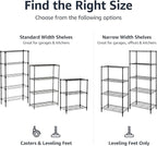Amazon Basics 5-Shelf Multipurpose Adjustable Sturdy Steel Storage Shelving Unit - Image 4