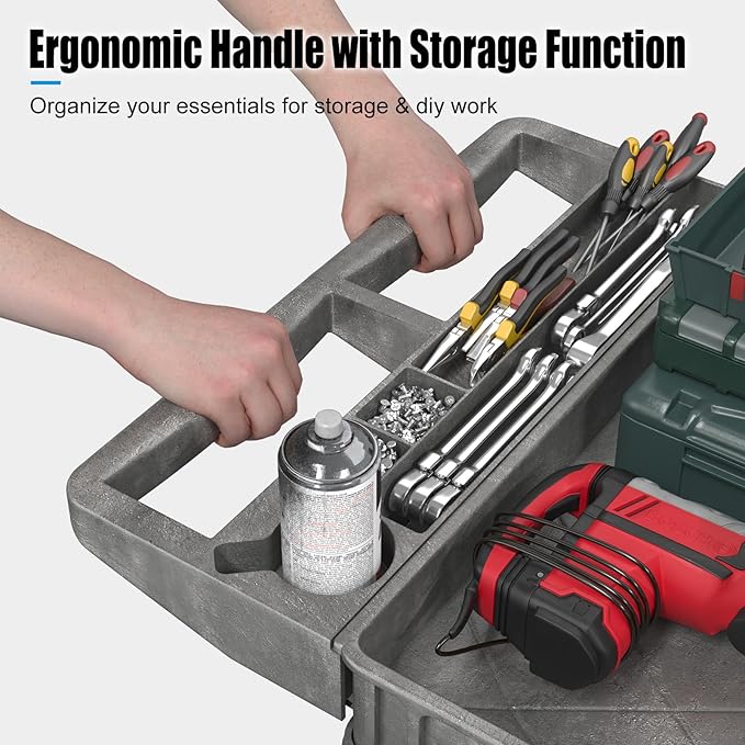 Heavy Duty Rolling Utility Cart - Image 3