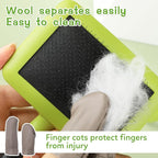 2 Pcs Large Plastic Wool Carders, Needle Felted Carding Brushes Tools - Image 5