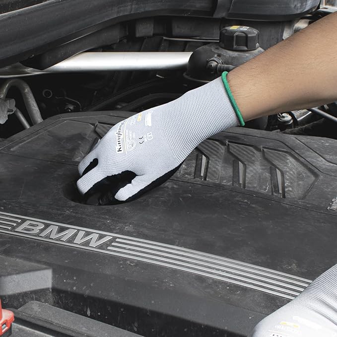 6-Paris Small Work Gloves for Men and Women, Nitrile Coated Safety Protective - Image 5