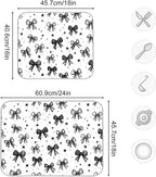 Black White Bowknot Dish Drying Mat - Image 3