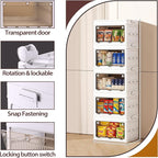 QudraKast 5-Tier Stackable Plastic Storage Bins - 23QT Stackable Storage Bins - - Image 5