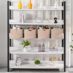 Storage Baskets for Organizing & Shelves, Woven Cotton Rope Organization Bins - Image 2