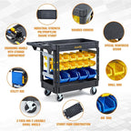 Elafros 2-Tier Utility Cart - Image 4