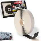 XFasten Butyl Tape RV Black, 3/4 in x 45 Ft, 1/8 in Thick EDPM Rubber Sealant - Image 3