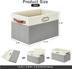 Large Collapsible Fabric Storage Bins - Image 2