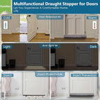 Triangular Under Door Draft Stopper 40 inch Heavy Duty Door Draft Blocker - Image 5