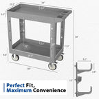 Heavy Duty Rolling Utility Cart - Image 7