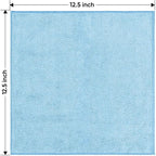 HOMEXCEL Blue Microfiber Cleaning Cloth 150 Pack, 12.5 x 12.5 inch Microfiber - Image 7