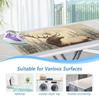 Retro Elk Winter Ironing Mat for Table top Portable Ironing Pad Blanket for - Image 5