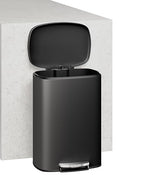 Garvee 13 Gal and 2.6 Gal Metal Trash Can Combo Set, Rustproof Garbage Can - Image 6