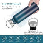 Neihepal 20 oz Insulated Water Bottles Bulk 2 Pack, Stainless Steel Double Wall - Image 4