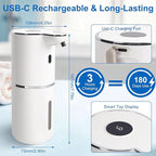 Automatic Liquid Soap Dispenser Touchless, USB-C Rechargeable Hand Soap - Image 4