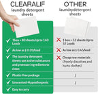 CLEARALIF Laundry Detergent Sheets up to 160 Loads, Laundry Detergent Strips - Image 5