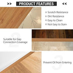 20Ft Floor Transition Strip Self Adhesive Vinyl Cover Floor Strip Flat Divider - Image 6