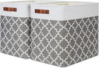 DULLEMELO Storage Baskets Large 17"x12"x15" Foldable Rectangular Storage Bins by DULLEMELO