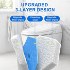 60pcs Disposable Toilet Wand Refills, Replacement Brush Heads Compatible - Image 2