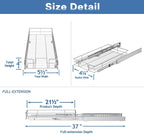 LOVMOR Pull Out Cabinet Organizer 5½" W x 21½" D, Kitchen Cabinet Pull Out - Image 3