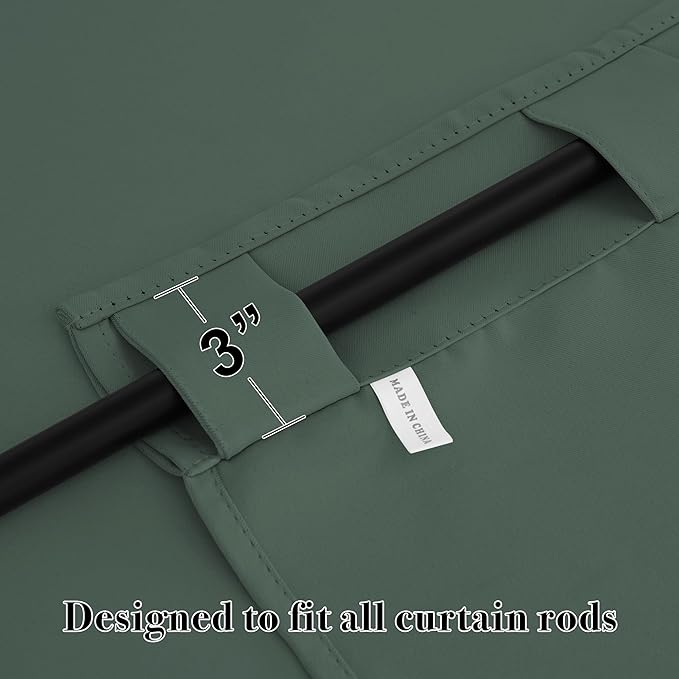 RYB HOME Blackout Curtains for Bedroom, Small Windows Shades Thermal Insulating - Image 5