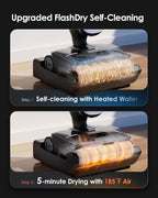 Tineco Floor One S9 Artist Pro Wet Dry Vacuum Cleaner, 22kPa Suction, 360° - Image 5