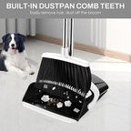 Broom and Dustpan Set for Home, 51-in Long Adjustable Handle Angle Broom and - Image 6