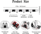 AceMining 5 Racks and 4 Hooks Mop and Broom Holder Wall Mount, Broom Organizer - Image 3