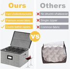 homyfort Wine Glass Storage Box, China Storage Containers - Image 5