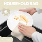 Fantasticlean Microfiber Cleaning Cloth Roll 4 Rolls 240 Pack, Tear Away - Image 5