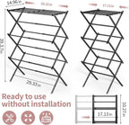 APEXCHASER Clothes Drying Rack, 3-Tier Laundry Drying Rack - Image 3